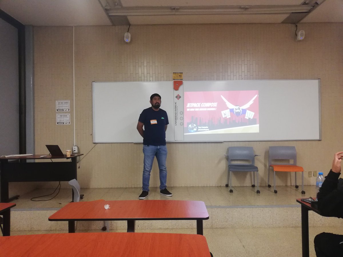 diego_r_kings's tweet photo. @camachoyury iniciará su charla de Jetpack Compose #devfestcdmx https://t.co/Huz1JRmkXN