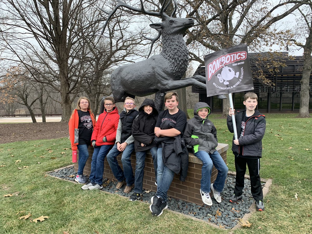 KathyWight1's tweet photo. @BilltownBombers @FLL  BomBotics Team #41720 was chosen as the Champion Award winners @JohnDeere World Headquarters today! They advance to the state tournament in Champaign in January! Congratulations! #WeAreBilltown https://t.co/VjAPXcQaKn