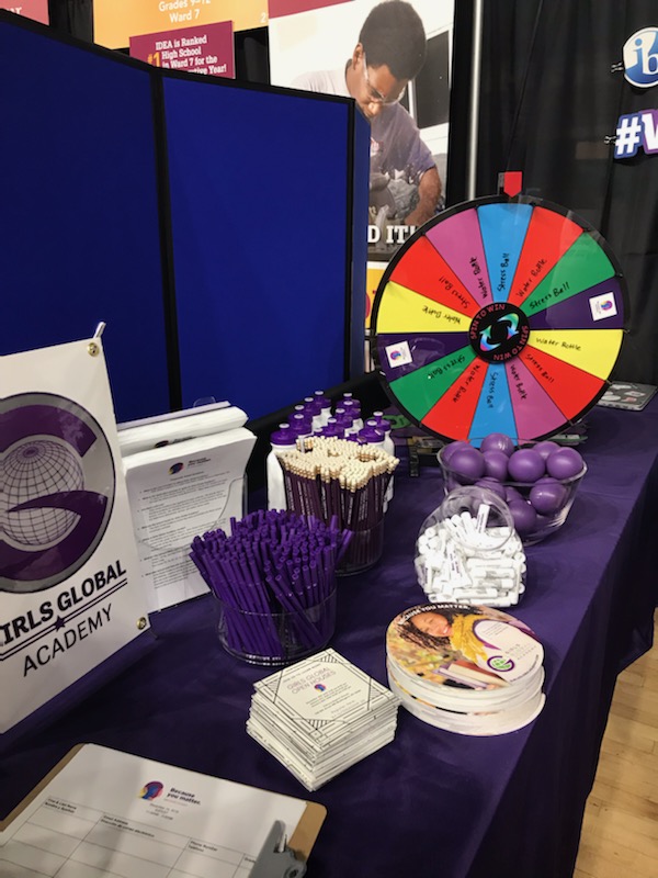 GirlsGlobalDC's tweet photo. We are so grateful to the families and community members who stopped by GGA's booth 2102! #EdFEST19 #purpleaffair #becauseimatter #Aug2020 #empower #inspire https://t.co/zExBmbMMUJ
