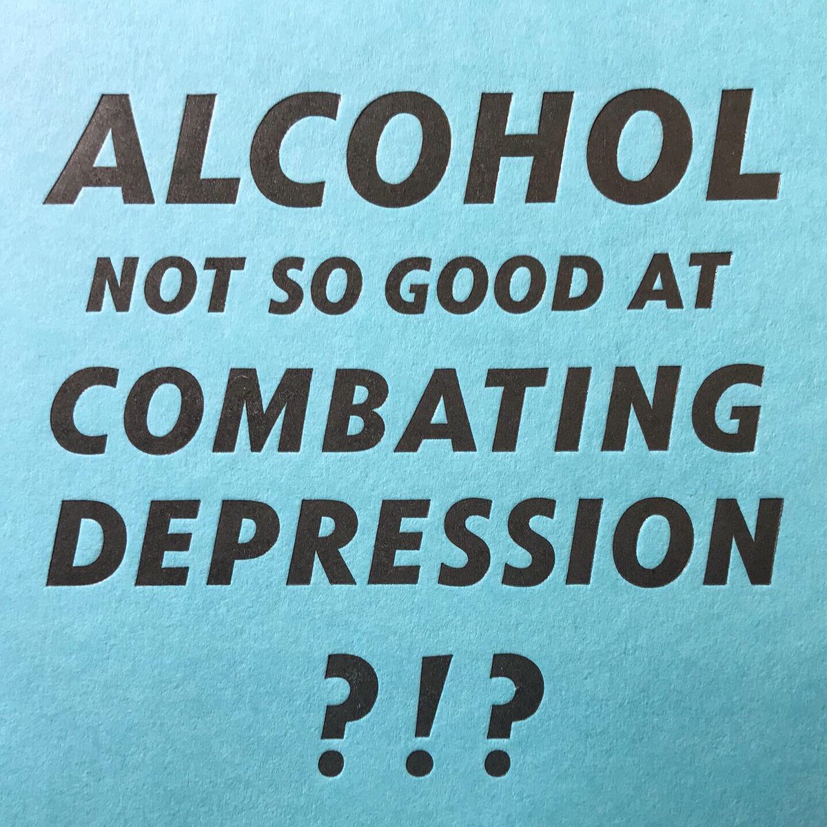 TLinotypist's tweet photo. Who knew?? #linotype #letterpress #sleep #alcohol #depression #manwonders #dwiggins Cast in 12pt Caledonia and 24, 36, and 48pt Tempo Heavy Italic https://t.co/guTA1ZutQg