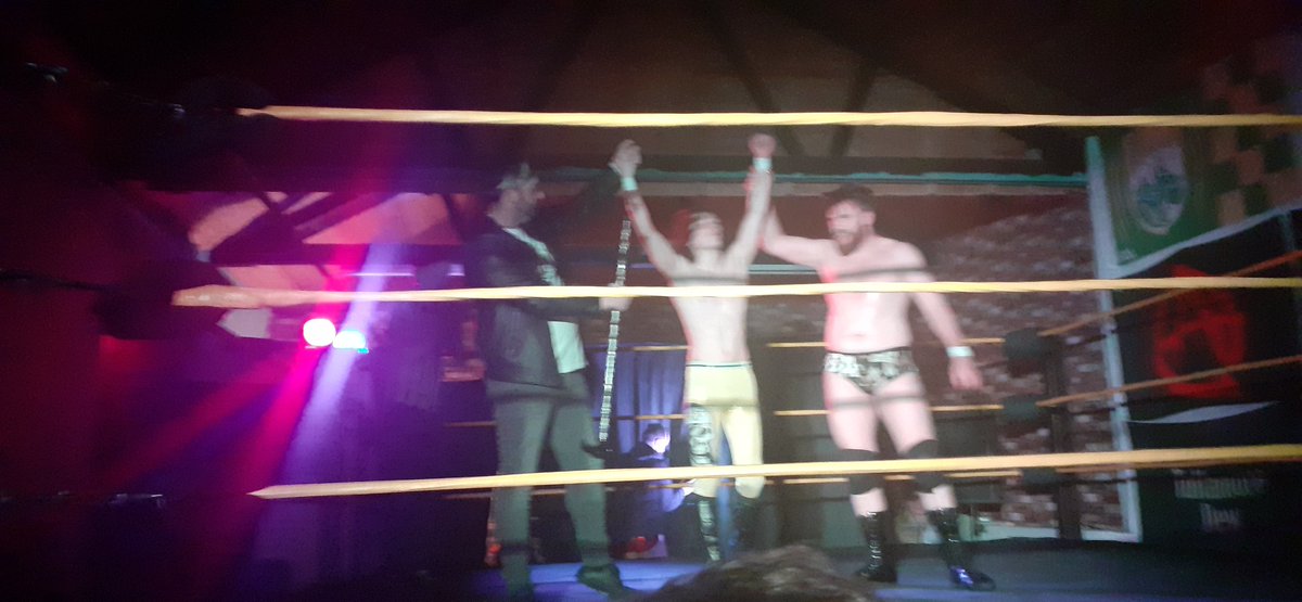 Ring full of legends! #wearephoenix #corkwrestrepublic