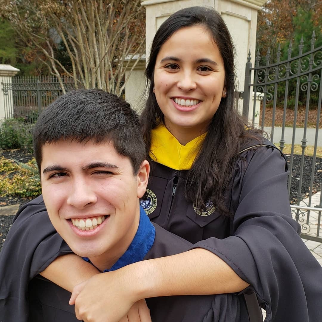 I_T_Sanders's tweet photo. This weekend I got an MS in OR &amp; an MS in GIST. My brother Eli got a BS in Econ with a History minor. We're proud to be @GeorgiaTech Alums! 👨‍🎓👩‍🎓🐝 @GeorgiaTechISyE
@GaTech_Planning @GATechEcon
P.S. Still working on my PhD, just learning bonus skills to improve the research 😉 https://t.co/0WRIEMYobc