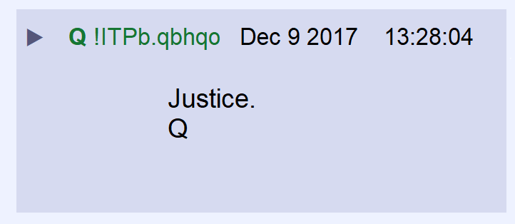 25) Exactly 2 years earlier, Q posted this. The timestamp was 1:28— one minute before the other timestamps from December 9th.