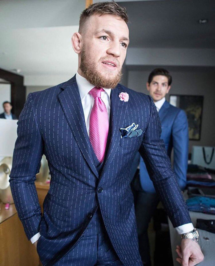nuisence513's tweet image. "I defended you / I coulda said fuck you all over them threads, Conor McGregor Suit." #SMACKVOL5 #SMACKVOL5
