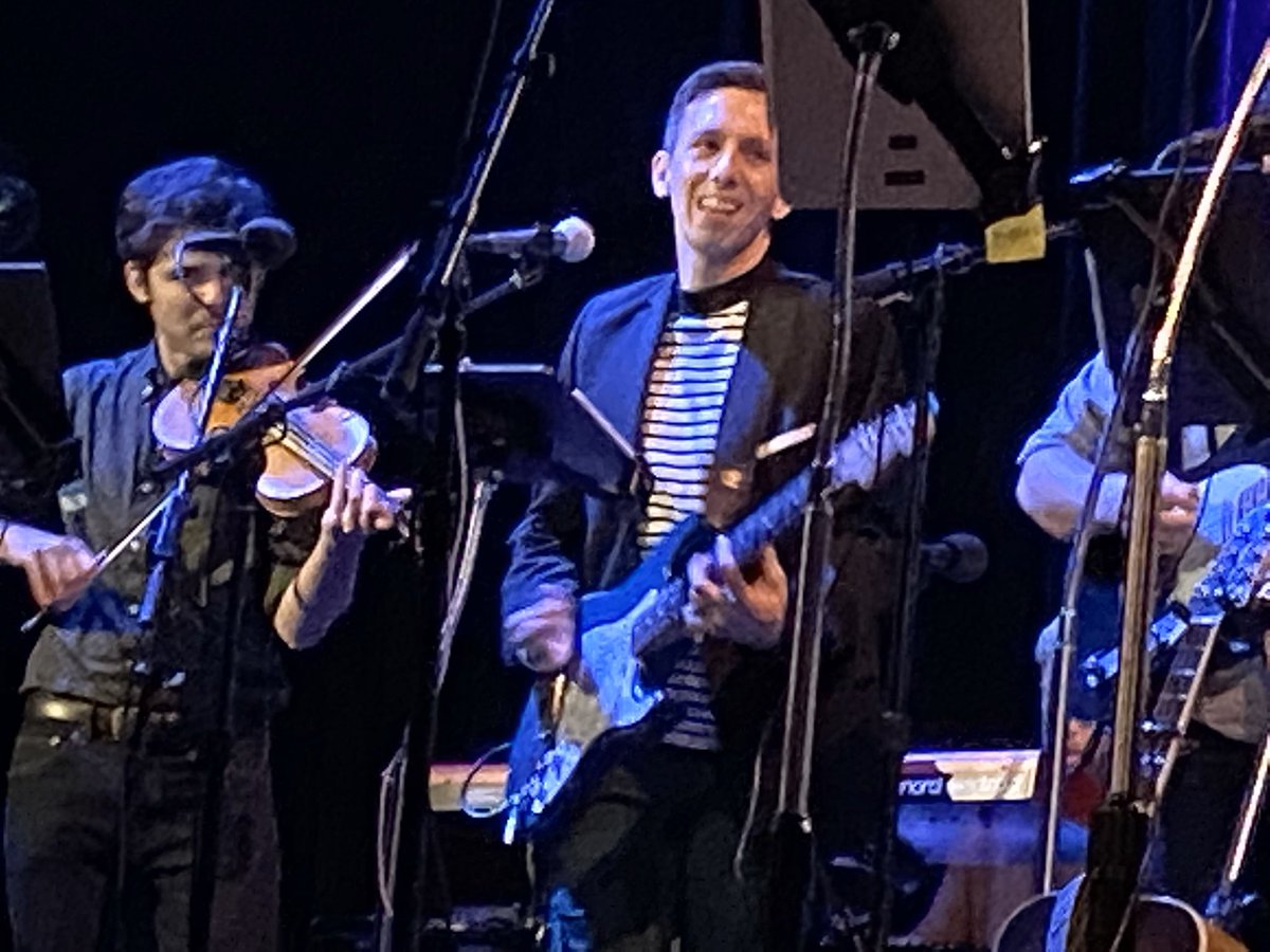 stuartrosen's tweet photo. They had me at @vulfpeck’s @corywong covering “Christmas is Coming” from A Charlie Brown Christmas.  Add in @SaraBareilles killing and @LosLobosBand doing likewise, and it was just another insanely great night at @livefromhereapm. https://t.co/Br9QHymCpg