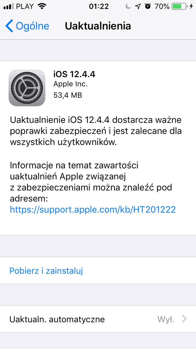 kociu91's tweet image. Czy mój prawie 7-letni @Apple #iPhone5S dostaje aktualizacje bezpieczeństwa?
Ano jasne że tak 😎📱
#iOS1244