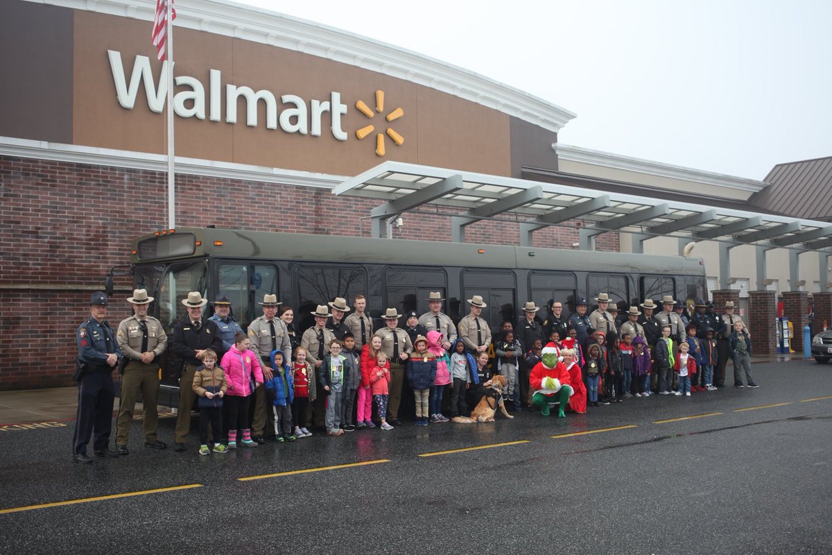 MSPBerlin's tweet photo. The Berlin Barrack along with the Worcester County Sheriff's, Ocean City PD, Somerset Sheriff's Office, Natural Resource, Berlin PD, and Snow Hill PD participated in the annual Shop with a Cop event.  The Cricket Center was also apart of organizing the event. https://t.co/lDwgv1a3dE