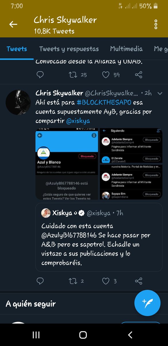 Zoi0786's tweet photo. @xiskya mire el post de @ChrisSkywalker0 , lo bloqueo por error https://t.co/GEUI97KeT9
