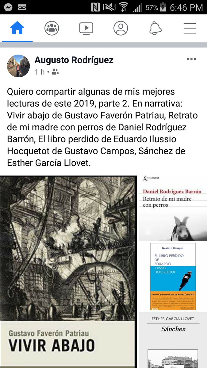 Emocionante es cuando encontrás que un escritor, periodista, editor de Visor, y catedrático ecuatoriano menciona tu libro como uno de sus mejores lecturas del año. 
Gracias, Augusto Rodríguez, por tu generosa mención. <a href="/Marieugehn/">María Eugenia Ramos</a>
<a href="/KalkiMartinez/">Kalki Martínez</a>
<a href="/annamunozhn/">Anna Boccar</a> <a href="/albanyfloresgar/">Albany Flores Garca</a>