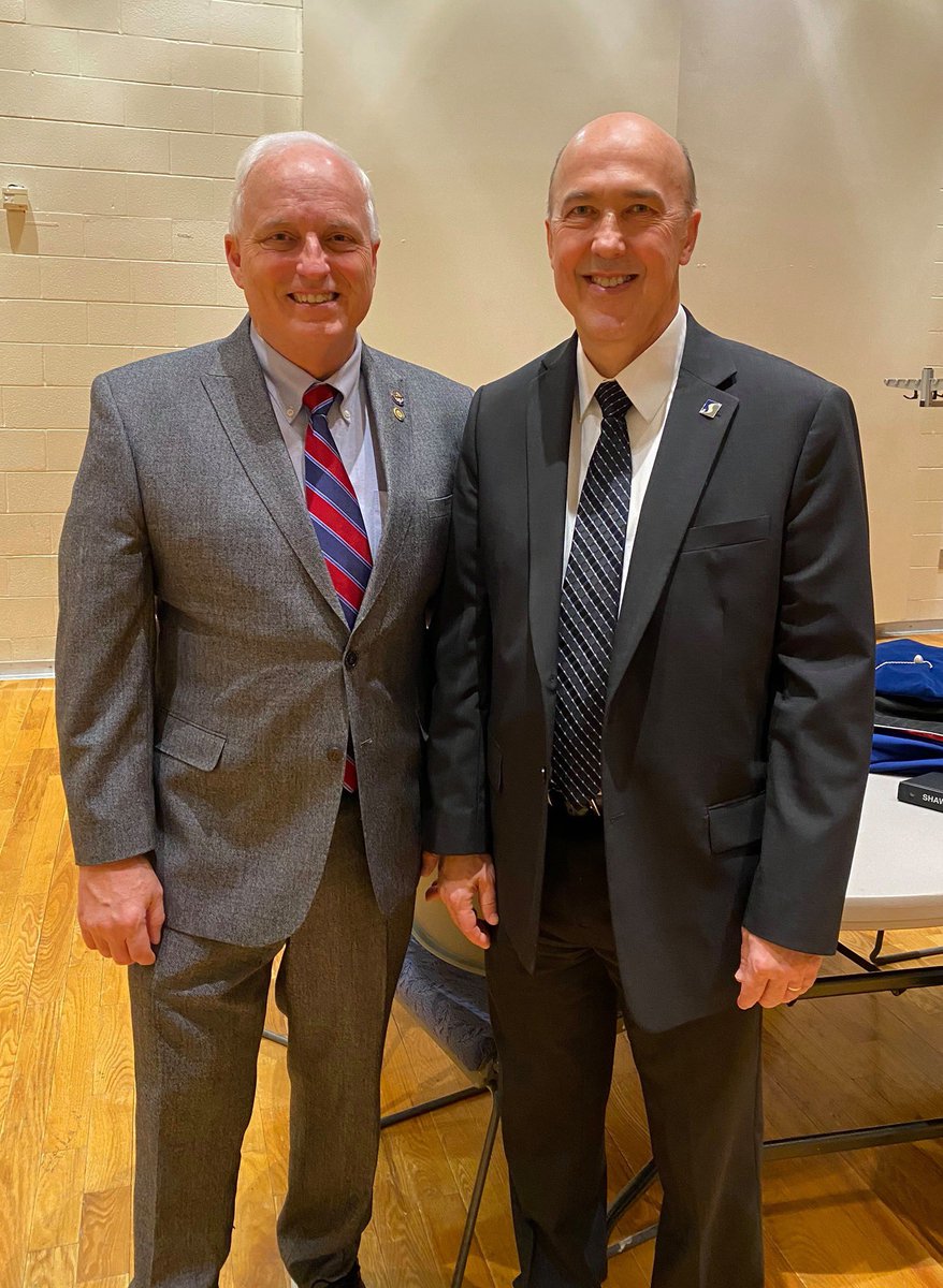 DrTerryAJohnson's tweet photo. Earlier today with Dr. Jeffrey Bauer, president of #ShawneeStateUniversity. I had just given the commencement speech for the 2019 Fall graduation ceremony. https://t.co/qxJmPefQDt