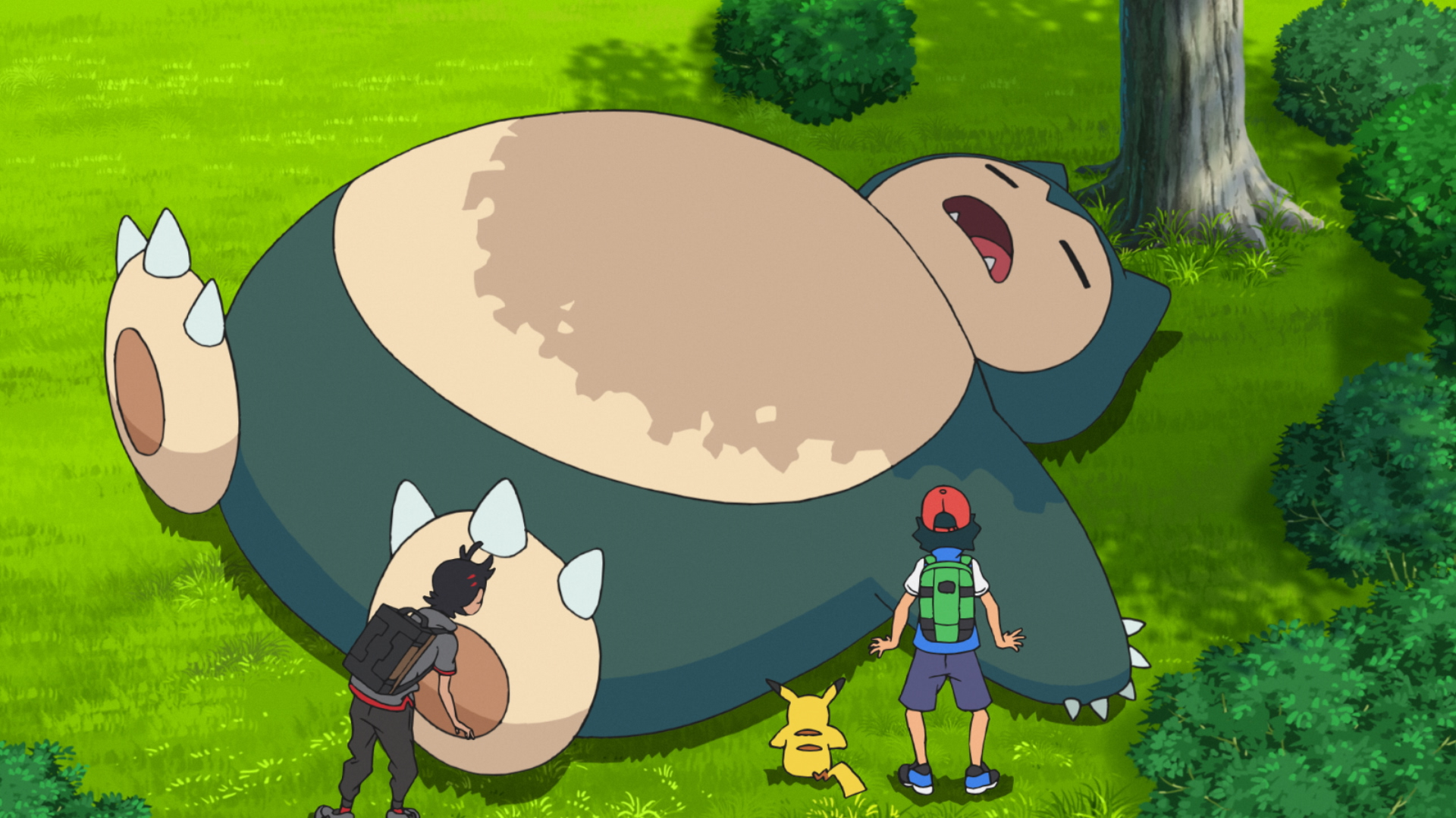 ポケモン公式ツイッター 今日のアニポケ ポケモンの巨大化現象を調査するため ガラル地方へ来たサトシ とゴウ のどかな草原が続くワイルドエリアで ひときわ大きなカビゴンと出会う 一方 シュートシティで出会ったヒバニーも ゴウを追ってワイルド