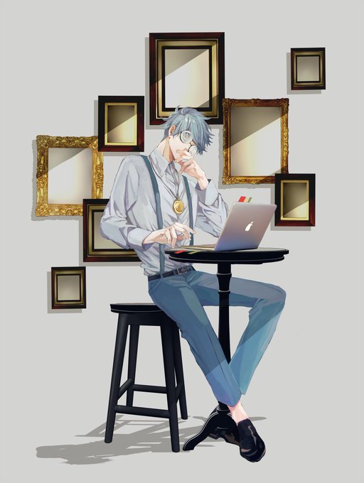 「picture frame white shirt」 illustration images(Oldest)