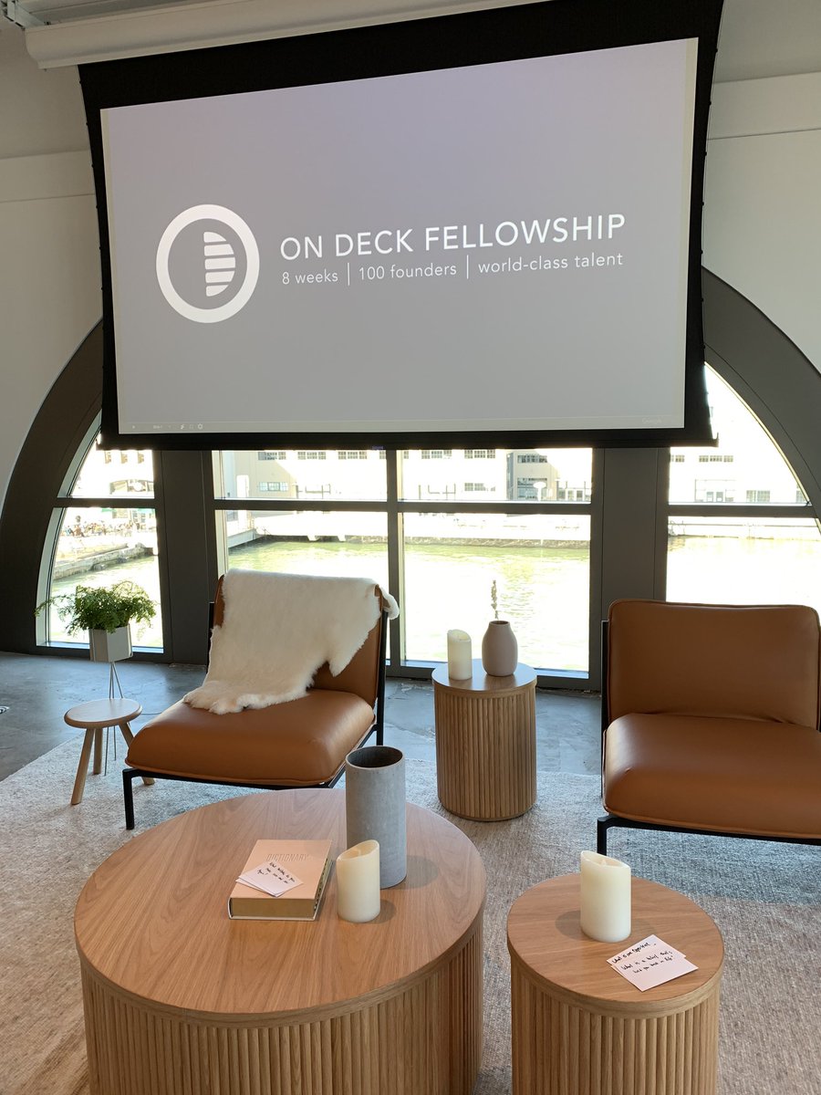 Wrapping up for this <a href="/beondeck/">On Deck now ODF</a> cohort. Sad to say goodbye to this amazing community. But friendship never ends! It just starts. Aspiring entrepreneurs should definitely join to start or join a startup. Shout out to <a href="/eriktorenberg/">Erik Torenberg</a> <a href="/david__booth/">David Booth</a> <a href="/btaleisnik/">Brandon Taleisnik</a> <a href="/julianweisser/">weisser</a>