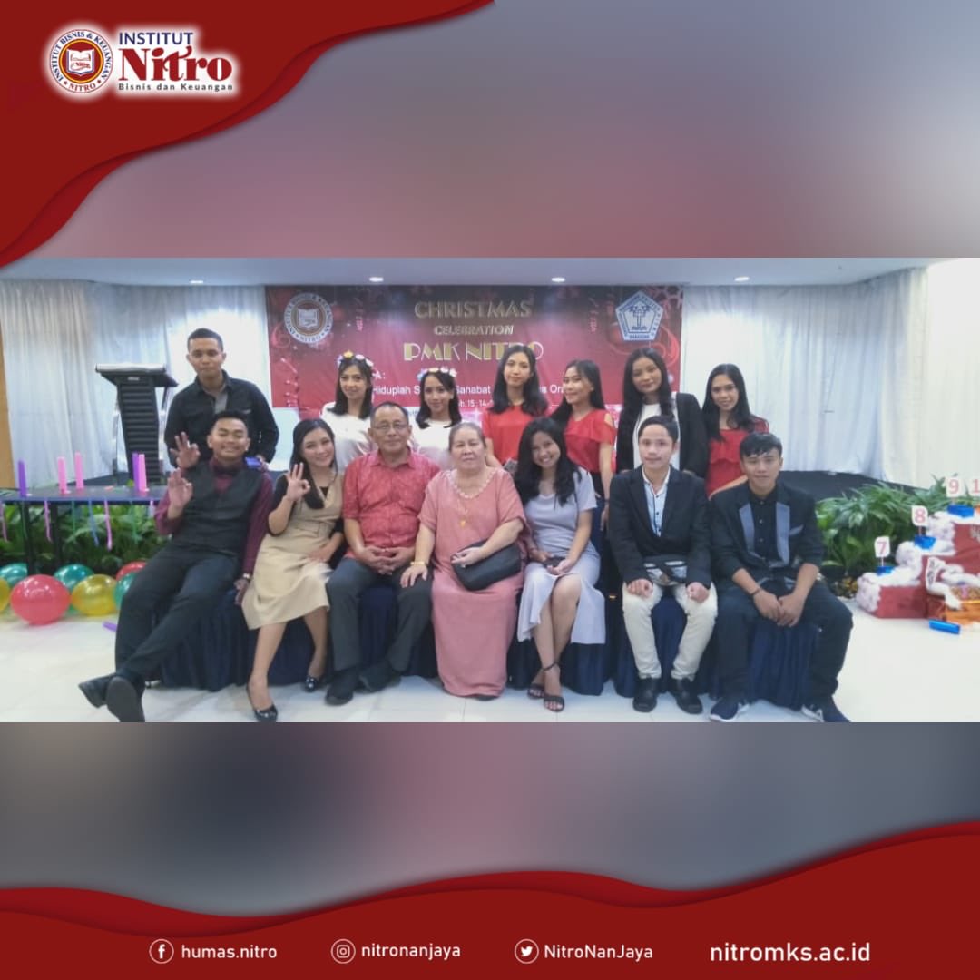 Sabtu, 14 Des 2019 Christmas Celebration PMK dengan tema “ Hiduplah Sebagai Sahabat Bagi Semua Orang” yang diadakan oleh adik2 UKM <a href="/pmk/">p mk</a>.nitro di Graha Pena Makassar. #IBKNitro #PMKNitro #ukmnitro