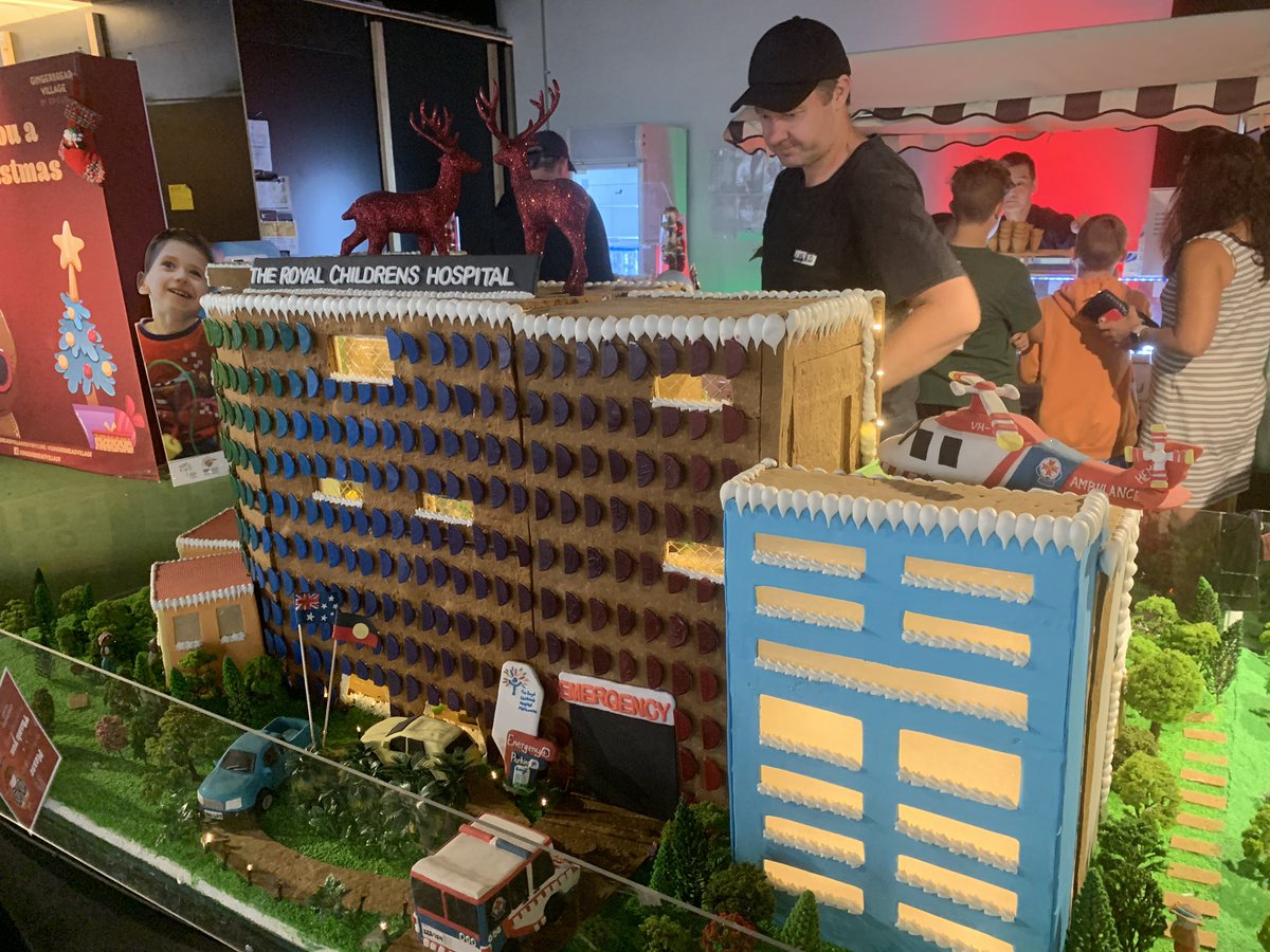 Steve Lacey (@radslace) on Twitter photo Not bad having your own department depicted in gingerbread! #gingerbreadvillage <a href="/RCHMelbourne/">The Royal Children's Hospital, Melbourne</a> #isitwrongtoeatyourwork Not bad having your own department depicted in gingerbread! #gingerbreadvillage <a href="/RCHMelbourne/">The Royal Children's Hospital, Melbourne</a> #isitwrongtoeatyourwork