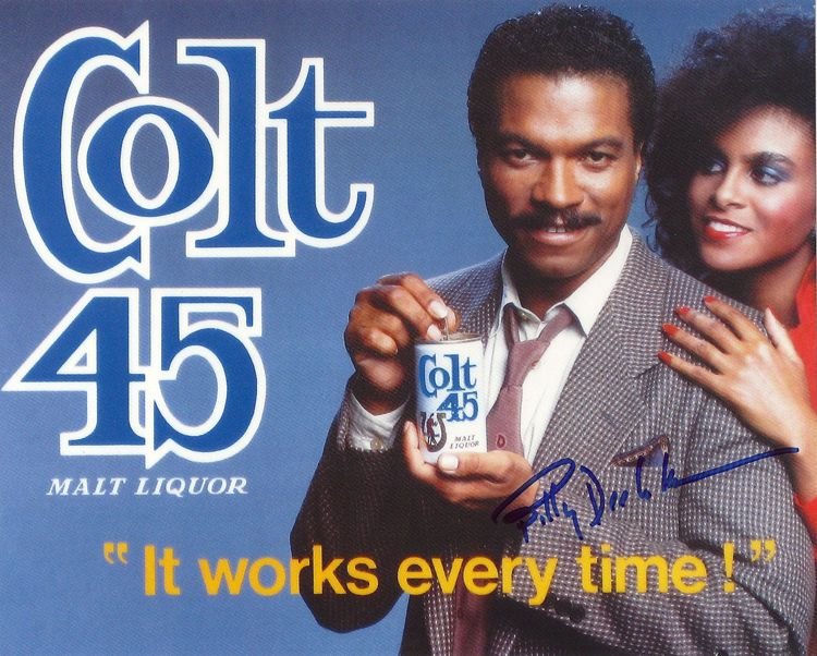 For anyone wondering, Colt 45, especially during the 70s and 80s was marketed using legendary African American actors, Redd Foxx & Billy Dee Williams.
