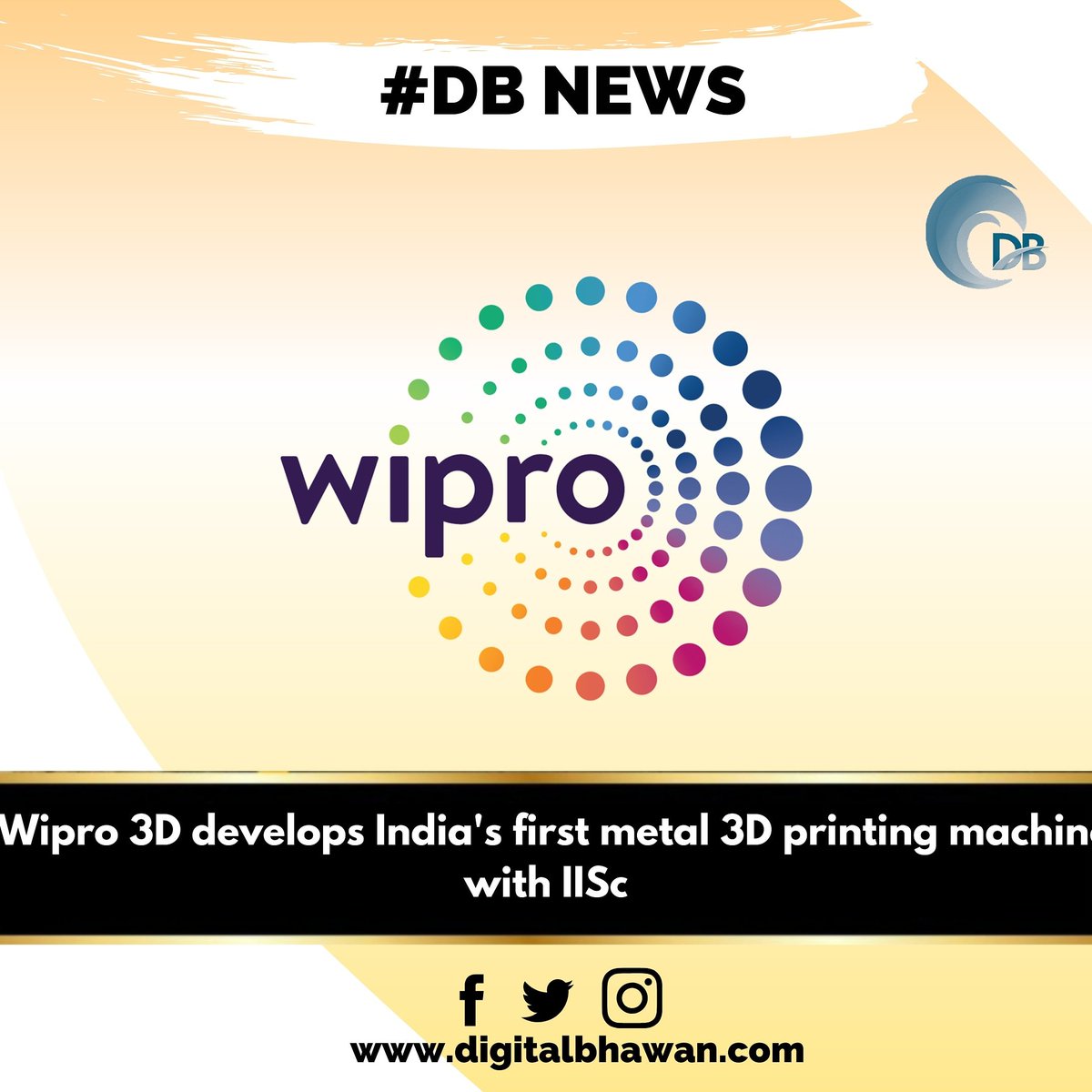 DigitalBhawan's tweet photo. Wipro 3D, the additive manufacturing (AM) business of Wipro Infrastructure Engineering (WIN), have jointly with the Indian Institution of Science (IISc) have developed the country's first industry grade metal additive 3D printing machine.

#techno #tech https://t.co/IbKWtNkZNX