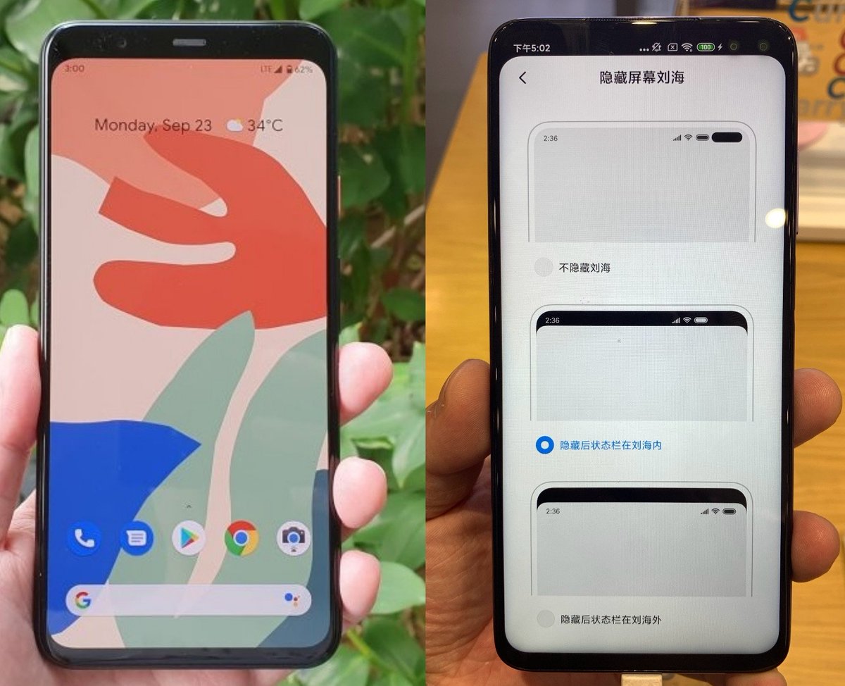 Sudhanshu1414's tweet image. Pixel 4 XL vs Redmi K30