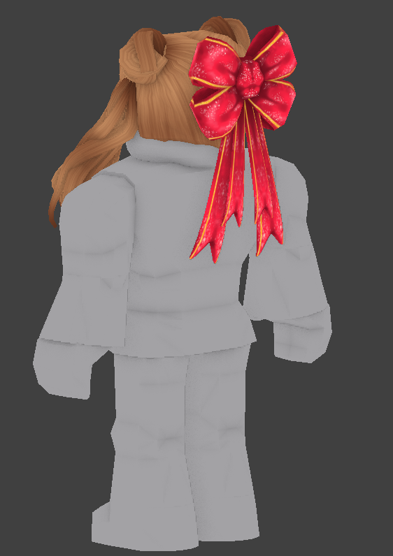 Erythia On Twitter Bright Red Tinsel Bow Roblox Robloxugc - red ribbon roblox