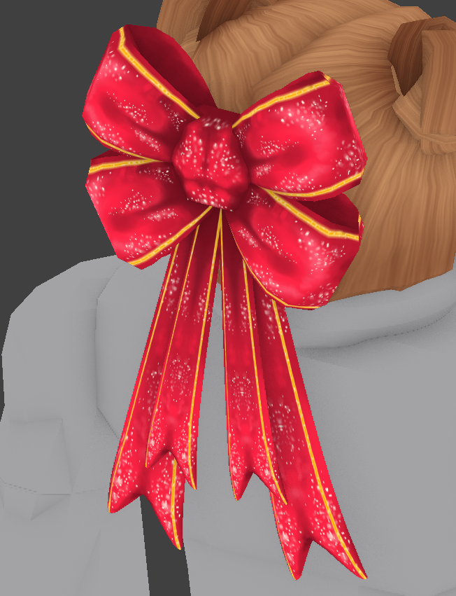 Erythia On Twitter Bright Red Tinsel Bow Roblox Robloxugc - roblox red hair