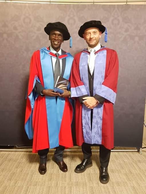 Stephen Sang, EGH (@araap_sang) on Twitter photo Congratulations to Dr. <a href="/EliudKipchoge/">Eliud Kipchoge - EGH🇰🇪</a> (EGH) for being awarded with an Honorary Doctorate Degree of Laws by Exeter University in United Kingdom. Your hard-work and determination will continue inspiring present and future generations. #TugaTai Congratulations to Dr. <a href="/EliudKipchoge/">Eliud Kipchoge - EGH🇰🇪</a> (EGH) for being awarded with an Honorary Doctorate Degree of Laws by Exeter University in United Kingdom. Your hard-work and determination will continue inspiring present and future generations. #TugaTai