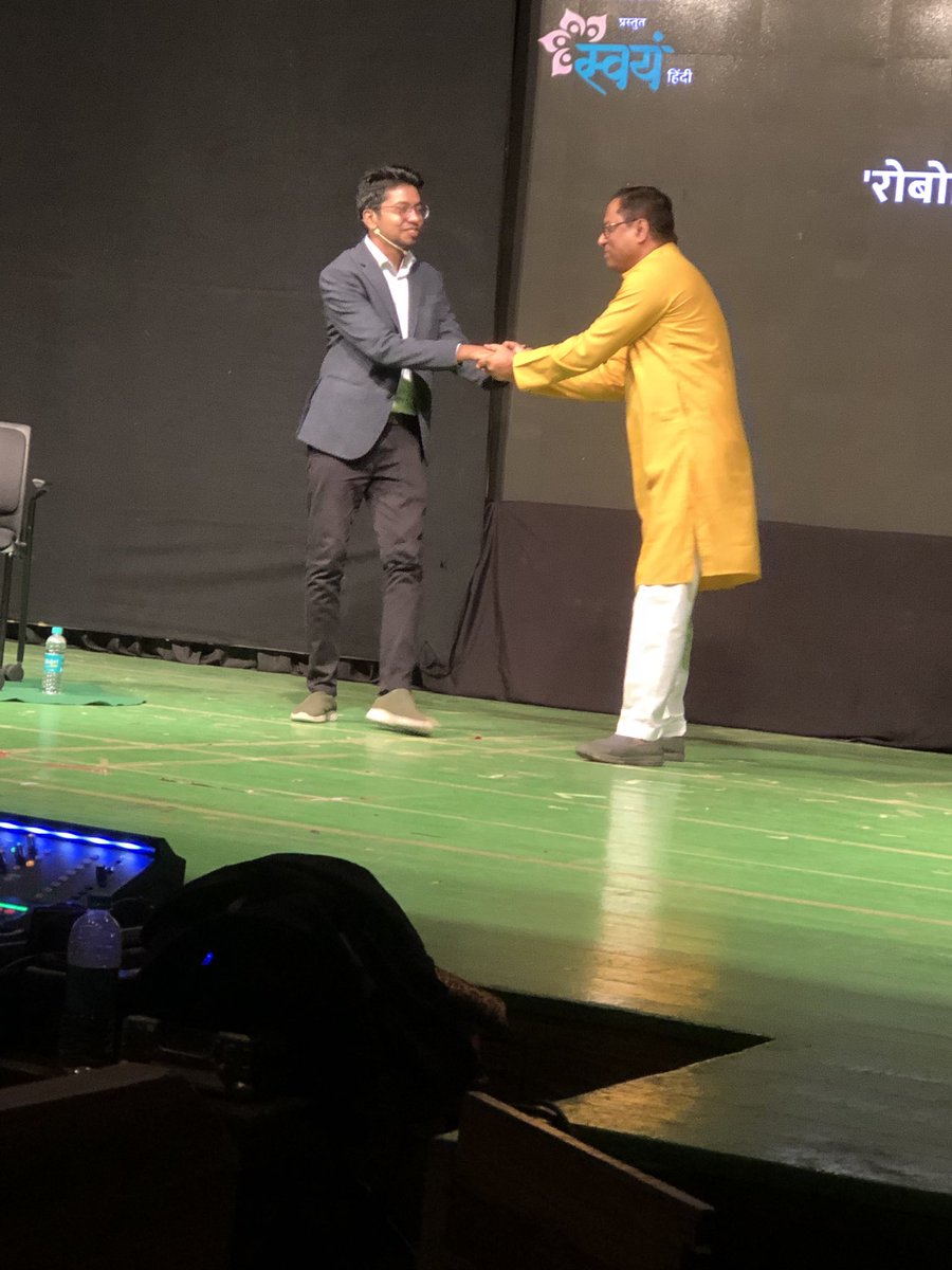 Attended inspirational talk in Swayam by Prashant Gade the young man who invented artificial arm at very low cost. Pl look him up on you tube