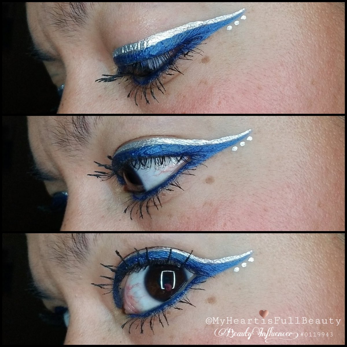 #Blue and #silver for the #win...!!! 🙌

#eyeliner #eyelinerart #beauty #makeup #farmasi #farmasimakeup #myheartisfullbeauty