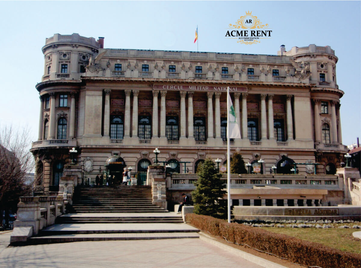RentAcme's tweet photo. Pe 15 decembrie 1876  lua fiinta Cercul Militar al ofiterilor din garnizoana Bucuresti, actualul Cerc Militar National. Vizitati Bucurestiul! Noi va oferim cazare regim hotelier. #cazare #regimhotelier #rent #acccommodation #apartments #garsoniere #Bucharest https://t.co/C67XwS2d2q