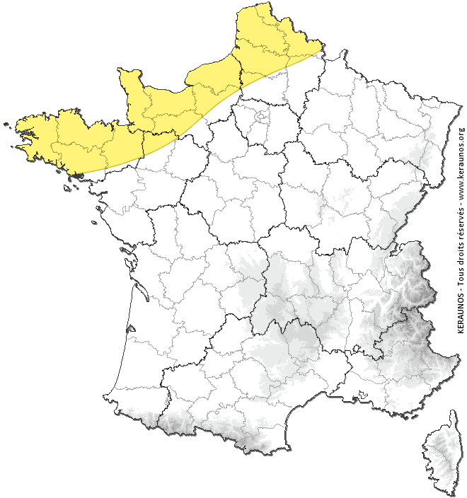 ChasingLive's tweet image. ⚠ Ce dimanche : Quelques coups de tonnerre près de la Manche @KeraunosObs keraunos.org/previsions/pre…