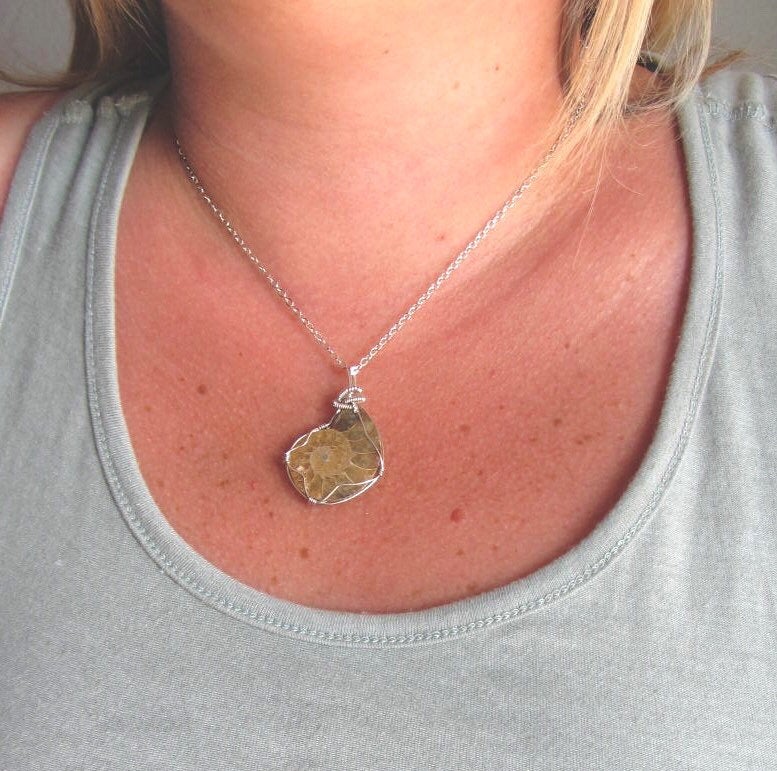 Envy2onEtsy's tweet photo. Boho minimalist Ammonite fossil necklace/boho/nautilus/wire wrapped/sterling silver/fossil pendant/hippie/rustic/steampunk/earthy/rocker https://t.co/Nx3PPLjyme #Stonenecklace #Jaspernecklace #Etsyjewelry #Statementjewelry #Bridaljewelry #HippieRustic https://t.co/K6JB3rzhhD