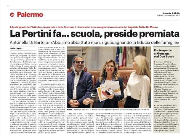 fmdigitale's tweet photo. Il concorso @Gjc2019 #GJC2019 sulla stampa. Anche su @GDS_it la storia della preside che "abbatte i muri" e "restituisce futuro" alle nuove generazioni. Antonella Di Bartolo ha vinto il premio Tullio De Mauro #docenteinnovatore scuola inclusiva di qualità https://t.co/iNlWcvOCo0