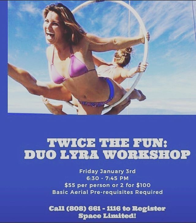 ThePoleRoom's tweet photo. Duo Lyra! Friday, January 3! Register today! #duolyra #partnerincrime #thepoleroommaui https://t.co/NwfUG8Cd4M https://t.co/089Oq5s4K6