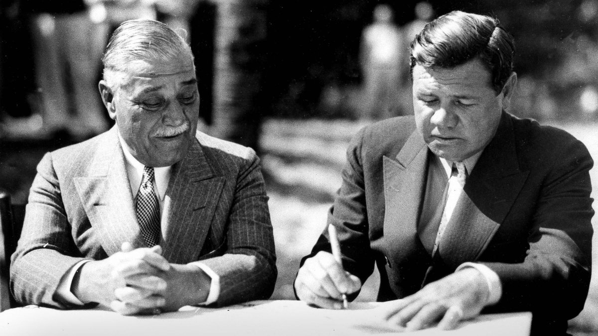 December 29, 1933: Reds GM Larry MacPhail attempts to purchase Babe Ruth from the Yankees to bring him in as a player-manager, but Yankees owner Jacob Ruppert will not release Ruth. #RedsVault