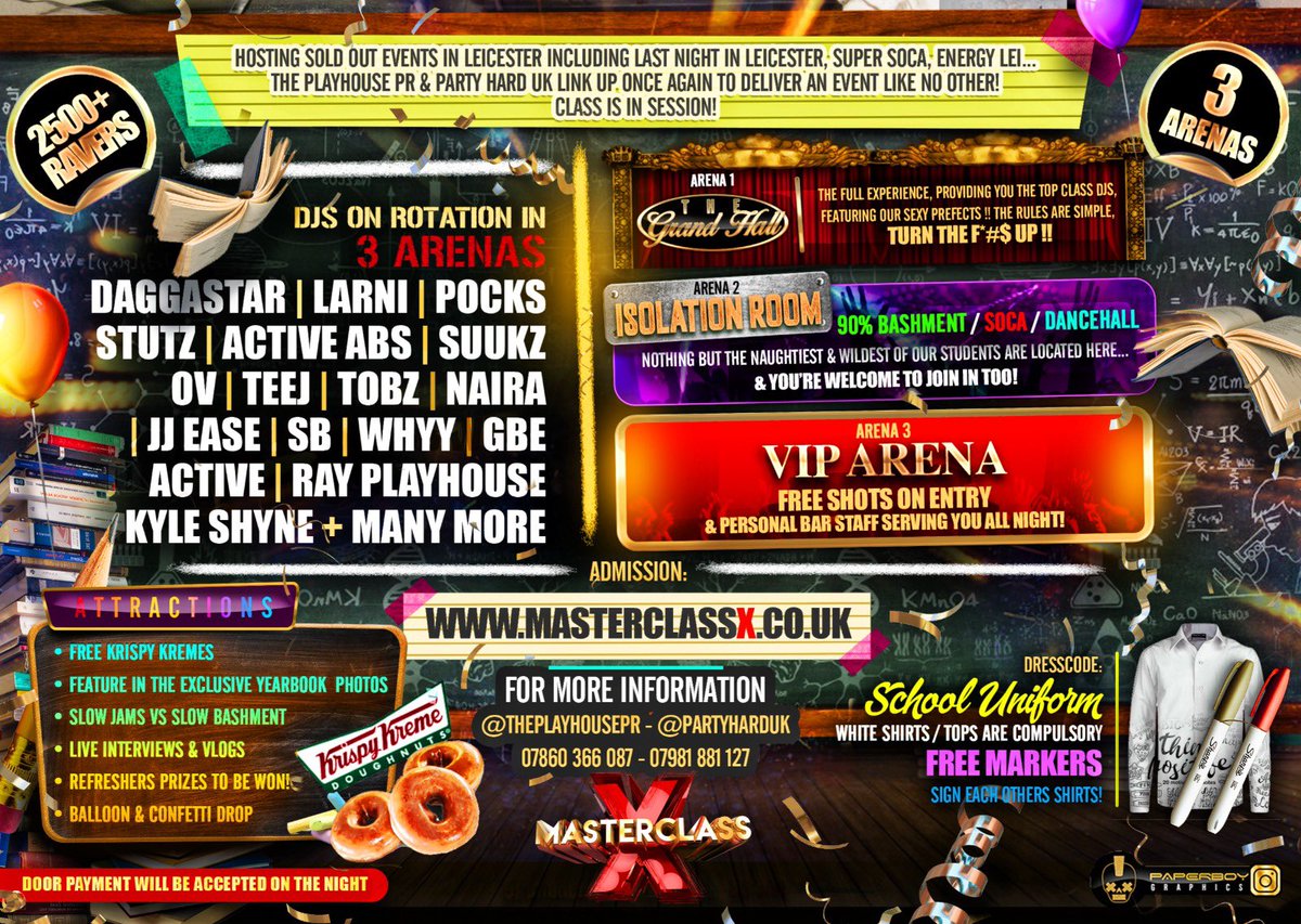 DJDaggastar's tweet photo. #MasterClassX 

In LEICESTER’s BIGGEST URBAN NIGHTCLUB

2500+ Ravers 😭🎉

It’s Going To Be CRAZY!!  😜 

Tickets SELLING FAST!! 🥳🥳

https://t.co/6ySy07phBJ https://t.co/k4PIurEHvg