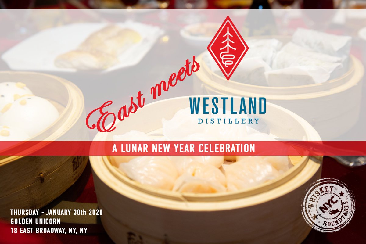 East Meets Westland Distillery - A Lunar New Year Celebration! Early bird pricing available now on @eventbritenyc .
eventbrite.com/e/whiskey-roun…
.
.
.
#WhiskeyRoundtable #LunarNewYear2020 #westlanddistillery #Whisky #whiskey #singlemalt #americansinglemalt