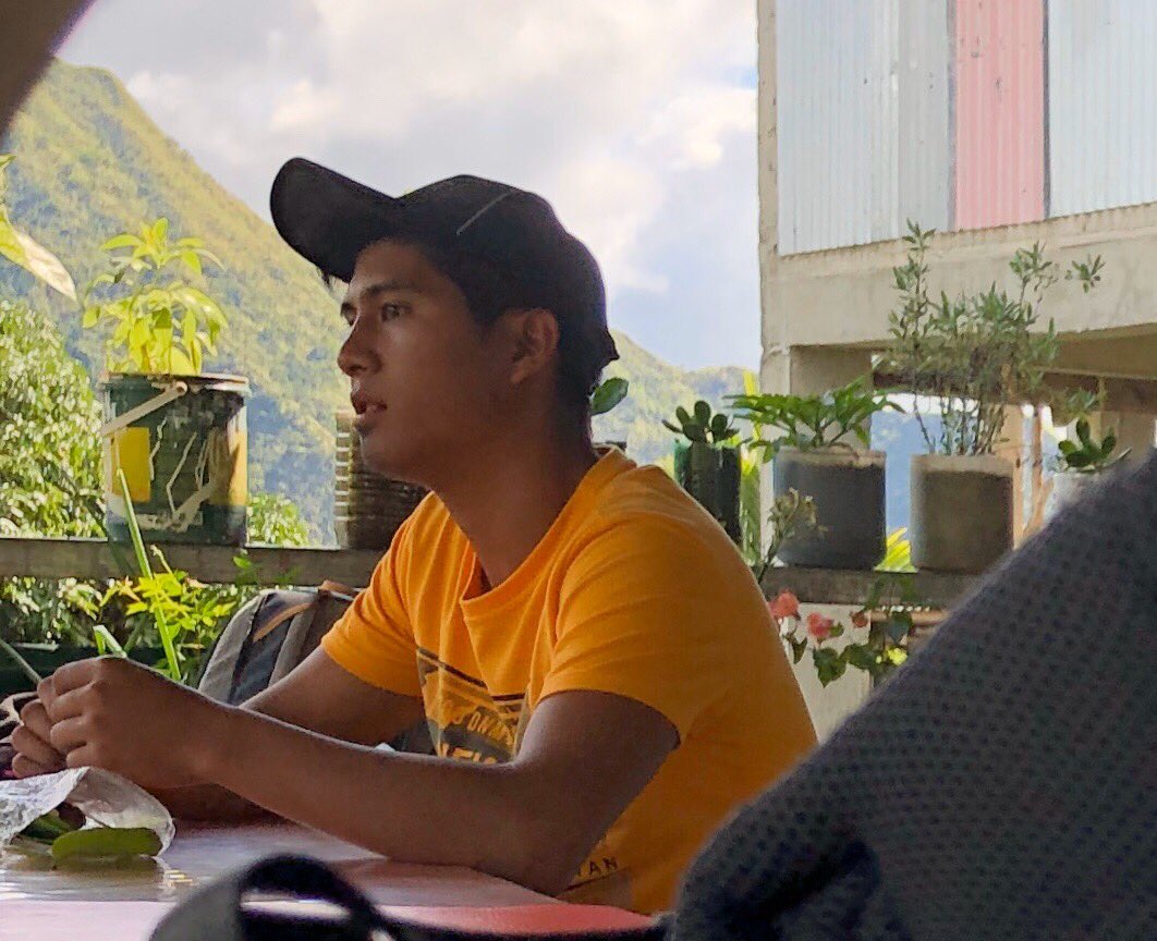astrokram's tweet image. This guy in Batad, Banaue demonstrates how to chew a betel nut (or locally known as moma). #moma #randomguy