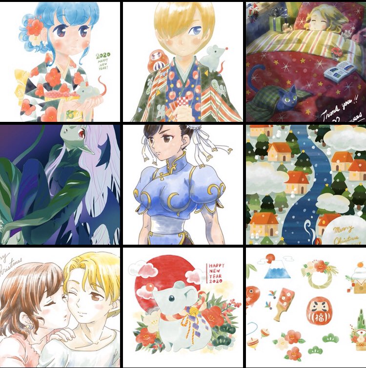 #2019年に作った作品をドドドッと振り返る
今年の秋にiPadを入手してから、デジタル絵を10数年ぶりに描きました。
まだ自分の描きたい方向が定まらず、絵柄があちこちしてますが…(^^;
色々な幸運が重なり、今こうして絵を再び描き始めることが出来て幸せです。