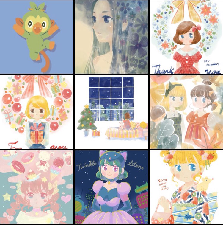 #2019年に作った作品をドドドッと振り返る
今年の秋にiPadを入手してから、デジタル絵を10数年ぶりに描きました。
まだ自分の描きたい方向が定まらず、絵柄があちこちしてますが…(^^;
色々な幸運が重なり、今こうして絵を再び描き始めることが出来て幸せです。