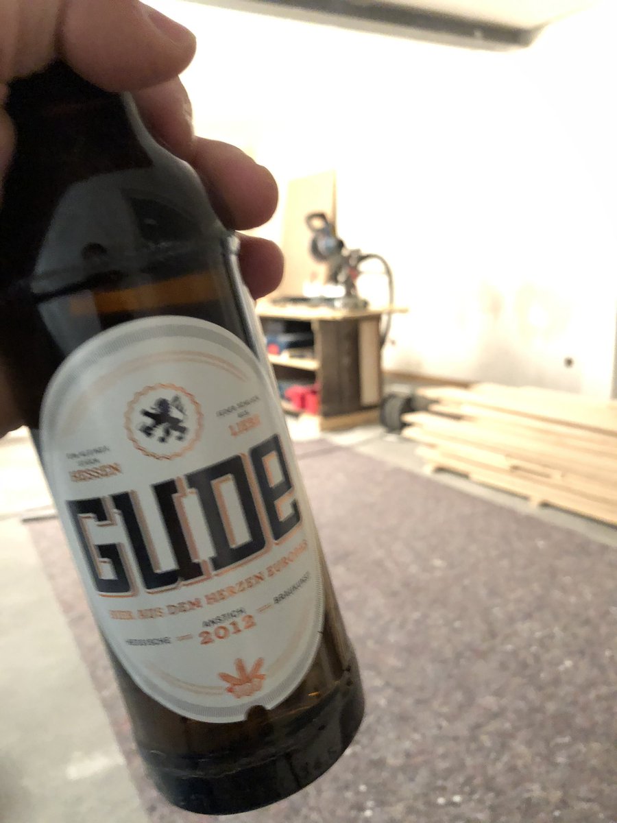 Feierabend ✌🏻 - erstmal den Flüssigkeitsverlust ausgleichen!