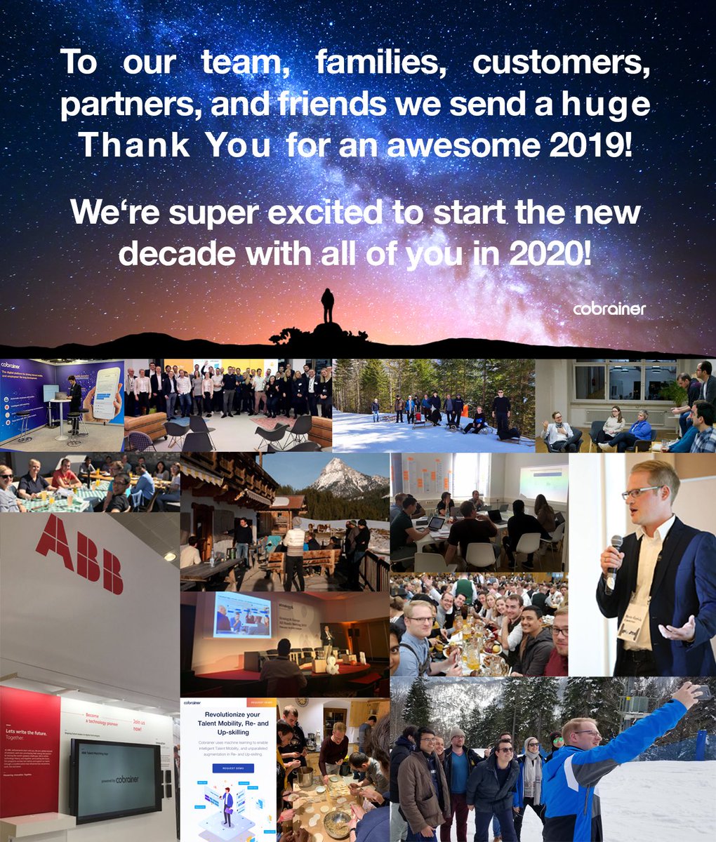 cobrainer's tweet photo. Thanks for every large and small contribution that made 2019 an amazing year for Cobrainer! We're excited and humbled to continue our mission to manage and empower talent for people and organizations in the new decade ! 

Let's get started! 🙌🥳🎇🎆🧠⚡️ https://t.co/Y9DSGUJekt
