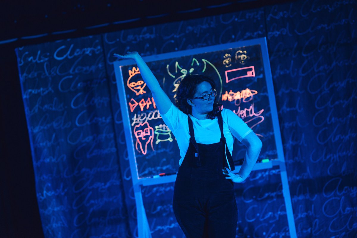 DipTheNib's tweet photo. Us every time we remember that we’re taking Grapho to @CamdenPT next year! (Ticket link below 😜)

https://t.co/aZP60fz0c5

[Image: A production shot from Dom Moore. Daisy is striking the perfect disco goddess ‘I got this’ pose. 1 hand on a hip, and the other up in the air. (1/2) https://t.co/XOSCPowNRA