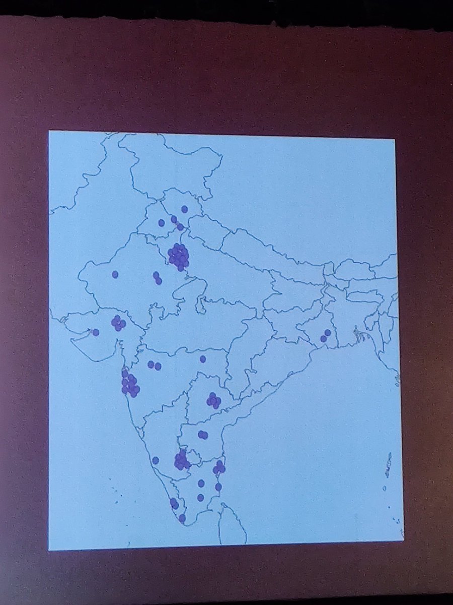 KiranKS's tweet image. A map of India with #TeleRobotics facilities.