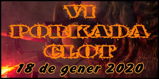 Torna la Porkada Clot! Aquest any amb més força i algunes novetats que ja us anirem explicant. Reserveu-vos la data!