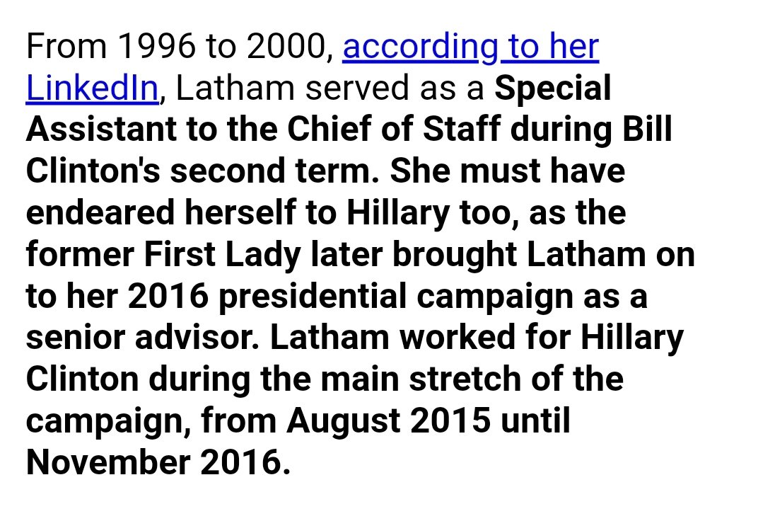 Sara Latham's name appears tucked away on Epstein's list under the entry for Doug Band, aide to Bill Clinton. Sara was recently announced PR manager to Prince Harry and Meghan Markle, and was previously SPAD to Tessa Jowell and with Freud Communications. https://www.townandcountrymag.com/society/tradition/a26826644/sara-latham-meghan-markle-prince-harry-pr-manager/