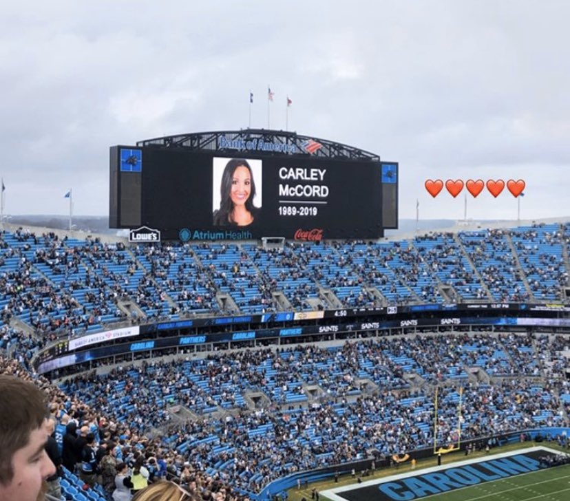 Saints's tweet photo. Thank you @Panthers https://t.co/ewOR9rEhCF