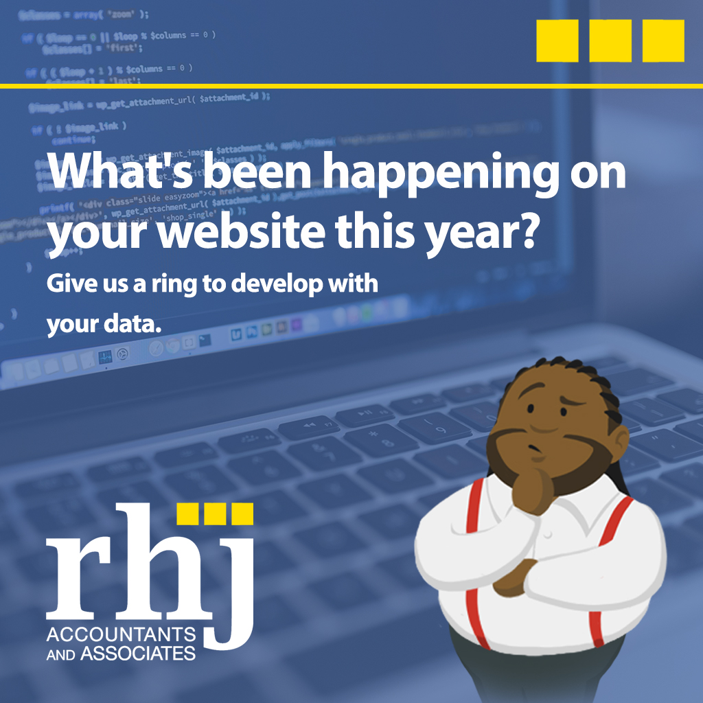 RHJAccountancy's tweet photo. What's been happening on your #website this year? Find out for sure with our #DataExploitation service that lets you understand the ins and outs of your big #data. Give us a ring to develop with your data. https://t.co/UB8zkLPual https://t.co/MdCj8K7tmm