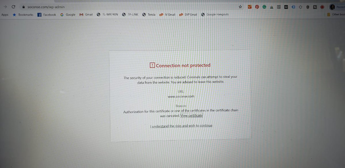 divyamistry1994's tweet photo. @GoDaddy @GoDaddyHelp
I get the following issue while accessing my site https://t.co/uDCgrh9uW6 in all the pc/laptop having internet security @kaspersky. your support team asked me to check additional security settings in kaspersky.
#GoDaddy #godaddyhelp #godaddysupport https://t.co/kIe85c1vEn
