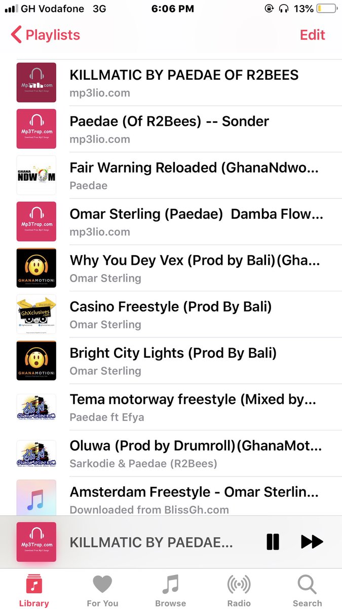rhapson212's tweet photo. My playlist right now💯. Feeling the waves🌊 #FullRap✊ @Paedeezy https://t.co/Ncr2S14b2o