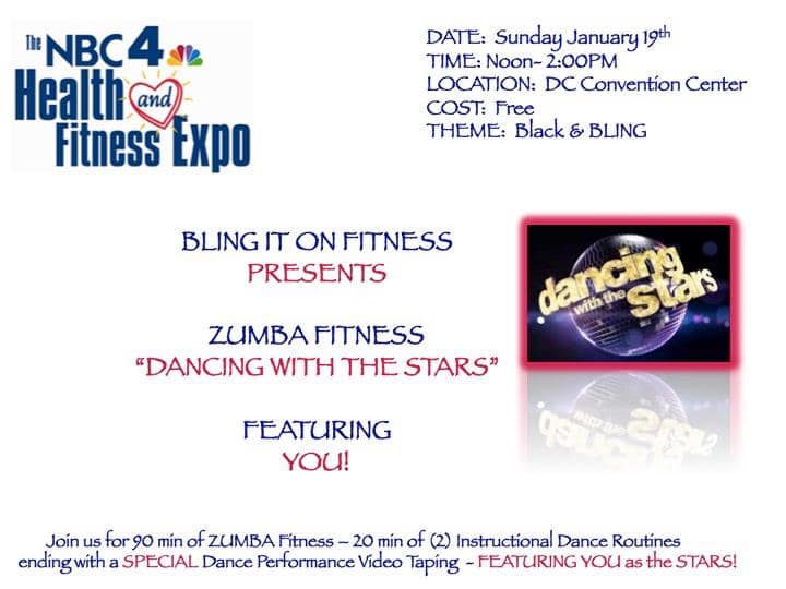 BLING4fun's tweet image. NBC4 Health&amp;amp;Fitness Expo Sun Jan19th Noon-2:00pm BLING it On Fitness Presents Dancing with the Stars @nbchealthexpo 
facebook.com/debi.blingbevi…