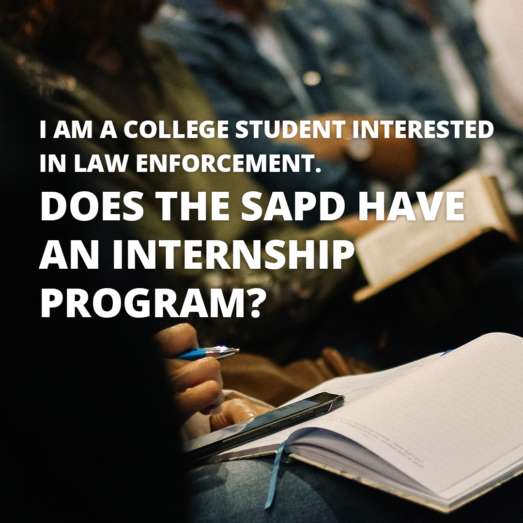 SAPDCareers's tweet photo. Are you in college, and wanting to pursue a career in law enforcement? We may just have the first step for you.   See the photos to find out just how. https://t.co/u3uLAYMr2i